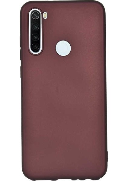 Xiaomi Redmi Note 8T Kılıf Premier Silikon Koruma + Nano Glass Mürdüm
