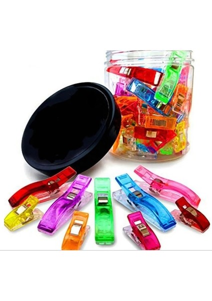 Plastik Klips Tutucu Mandal 120 Adet