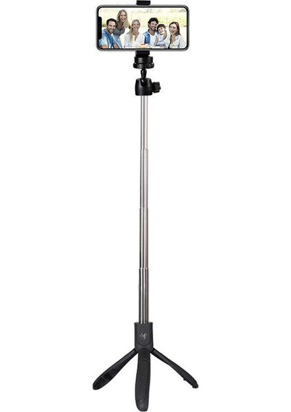 Uzaktan Kumandalı Bluetooth Selfie Çubuğu 3 Ayaklı 60 cm Tripod - K06