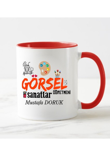 Görsel Sanatlar Öğretmeni Temalı Kupa