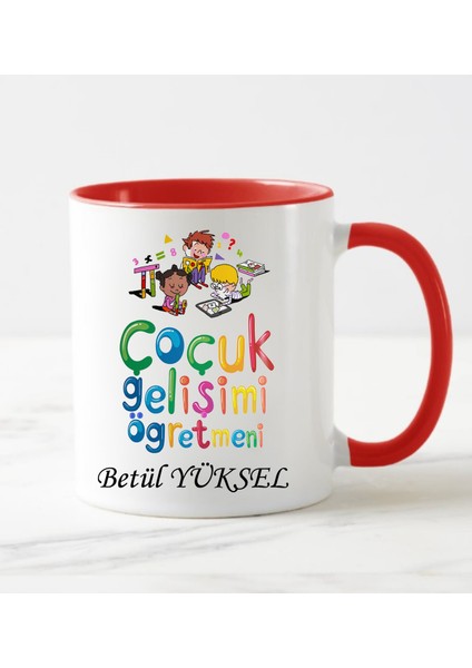 Çocuk Gelişimi Öğretmeni Temalı Kupa