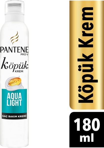 Köpük Saç Bakım Kremi Aqualight Arındırıcı ve Besleyici 180 ml