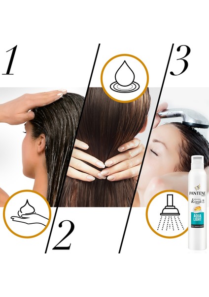 Köpük Saç Bakım Kremi Aqualight Arındırıcı ve Besleyici 180 ml