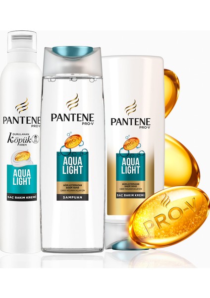 Köpük Saç Bakım Kremi Aqualight Arındırıcı ve Besleyici 180 ml