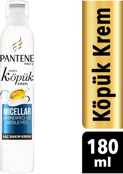 Köpük Saç Bakım Kremi Micellar Arındırıcı ve Besleyici 180 ml