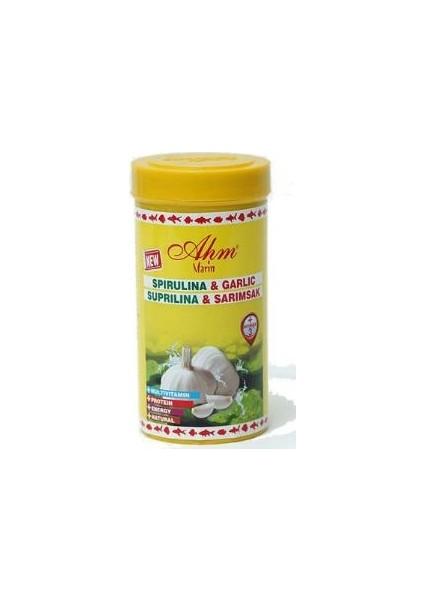 Marin Spirulina Garlic Sarımsaklı Yem 250Ml / 110 Gr.