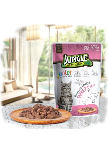 Kitten Tavuk Parçalı 100Gr.