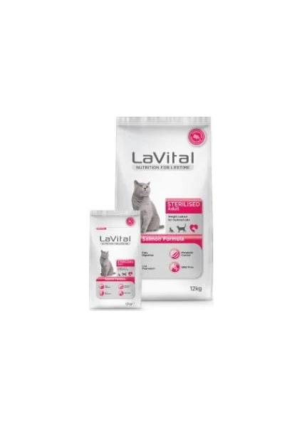 La Vital  Sterilsed Somonlu Kedi Maması 1,5Kg