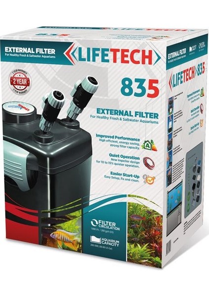 Lifetech 835 Dış Filtre 1000L/H