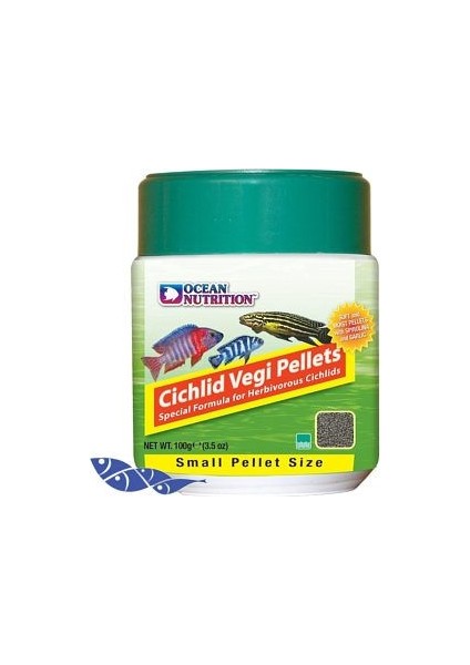 Cichlid Vegi Pellets Small 50Gr (1Mm) Açık