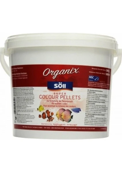 Organix® Super Colour Pellets 100Gr Açık