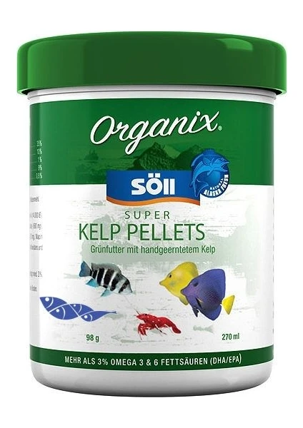 Organix® Super Kelp Pellets 50Gr Açık