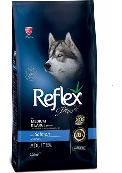 Plus Somonlu Köpek Maması 15Kg