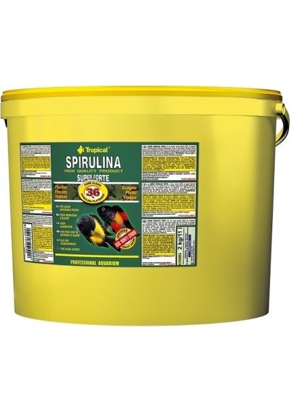 Super Spirulina Forte Flake 11Lt / 2000Gr. (Pul)