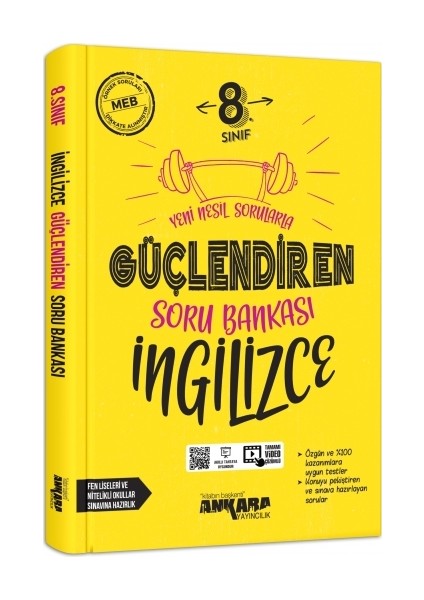 Ankara Yayıncılık 8.Sınıf  Güçlendiren Soru Bankası Ingilizce