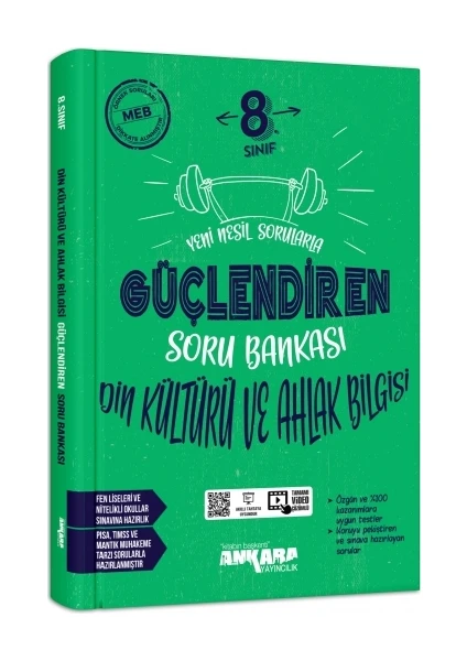 Ankara Yayıncılık 8.Sınıf  Güçlendiren Soru Bankası Din Kültürü Kültürü ve Ahlak Bilgisi