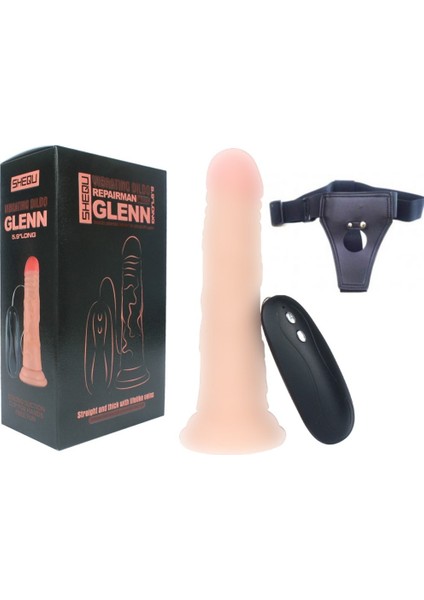 Gln 14 cm 20 Modlu Titreşim Belden Bağlamalı Penis