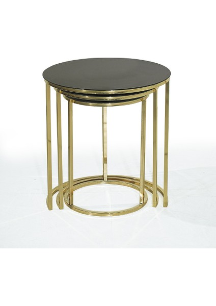 Aynalı Gold Metal Zigon Sehpa fiyatları