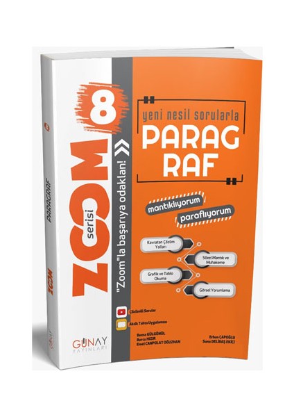 Gün&Ay Yayınları 8. Sınıf Paragraf Mantıklıyorum Paraflıyorum