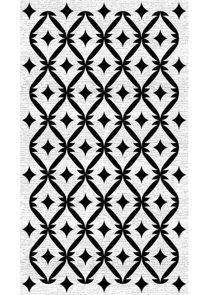 Kaymaz Taban Yıkanabilir Geometrik Modern Desenli Dijital Baskılı Halı