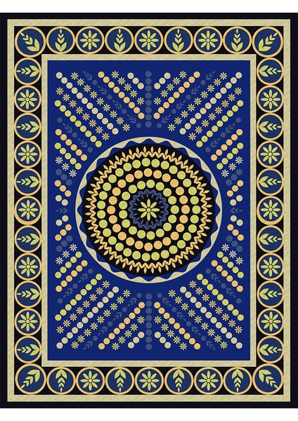 Kaymaz Taban Yıkanabilir Başak Desenli Dijital Baskılı Halı fiyatları