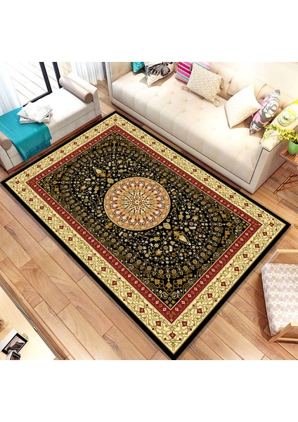 Kaymaz Taban Yıkanabilir Anadolu Motif Desenli Dijital Baskılı Halı