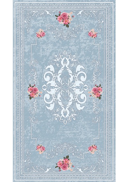 Kaymaz Taban Yıkanabilir Abstract Motif Desenli Dijital Baskılı Halı fiyatları