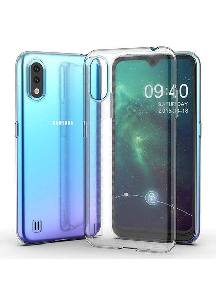 Coverzone Samsung Galaxy A10 Kılıf Slim Opacity Silikon Şeffaf