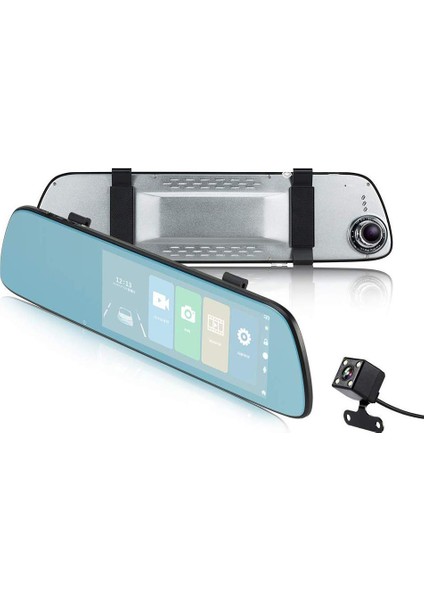 J7 7" IPS Dokunmatik Ekran Dual Lens Full HD Araç Kamerası fırsatları