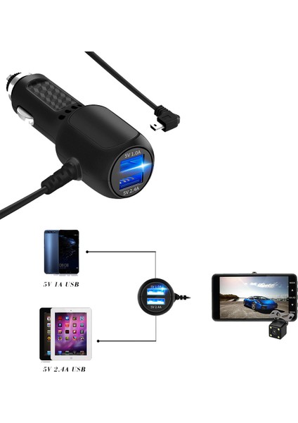 J7 7" IPS Dokunmatik Ekran Dual Lens Full HD Araç Kamerası indirimleri