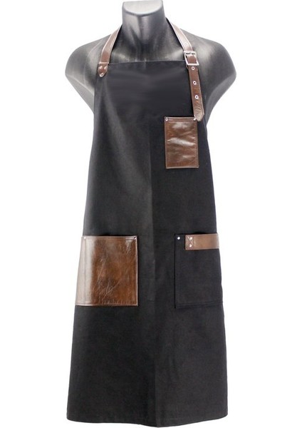 Nakışlı Boyundan Askılı Önlük İş Önlüğü Cafe Restaurant Şef Garson Aşçı Kuaför Sanat Tattoo Barista Önlüğü