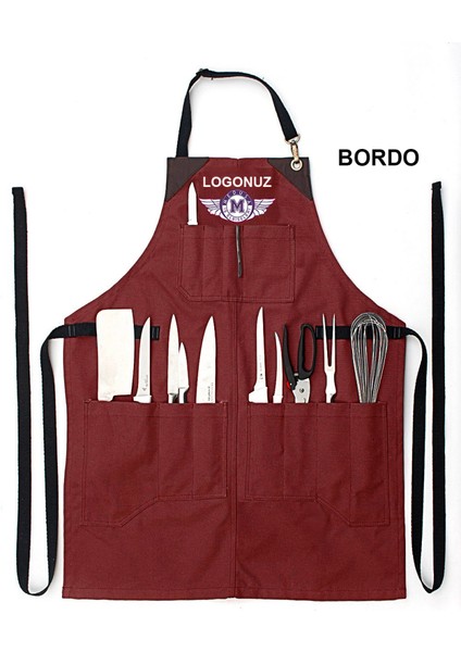 Nakışlı Boyundan Askılı Önlük İş Önlüğü Cafe Restaurant Şef Garson Aşçı Kuaför Sanat Tattoo Barista Önlüğü fiyatları