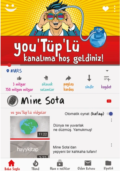 You'Tüp'lü Kanalıma Hoş Geldiniz! - Mine Sota