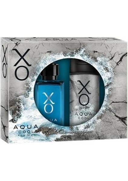 Aqua Cool Men Kofre EDT + Deodorant 100 ml Set Erkek