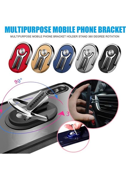 CP-113 Popsocket Telefon Standı / Dock Yüzük/araç Telefon Tutucu Siyah fiyatları