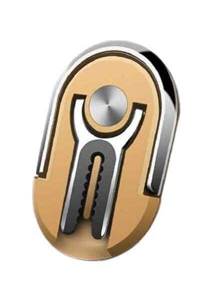 CP-113 Popsocket Telefon Standı / Dock Yüzük/araç Telefon Tutucu Gold