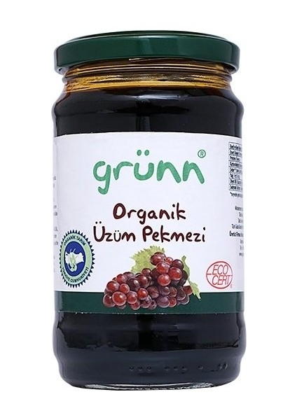 Grünn Organik Üzüm Pekmezi 850 Gr