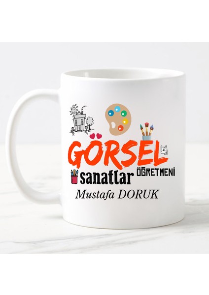 Görsel Sanatlar Öğretmeni Temalı Kupa