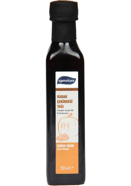 Kabak Çekirdeği Yağı 250 ml - Soğuk Sıkım & Cam Şişe