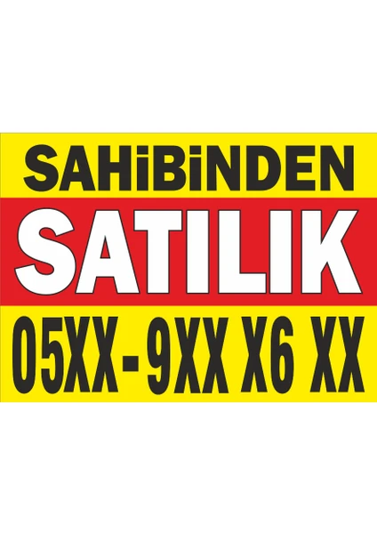 Sahibinden Satılık Branda Afişi