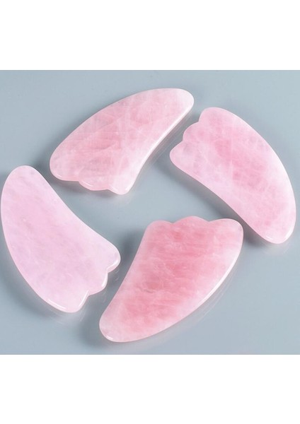 Pembe Kuvars Taşı Gua Sha Yüz Bakımı Kaz Ayağı fiyatları