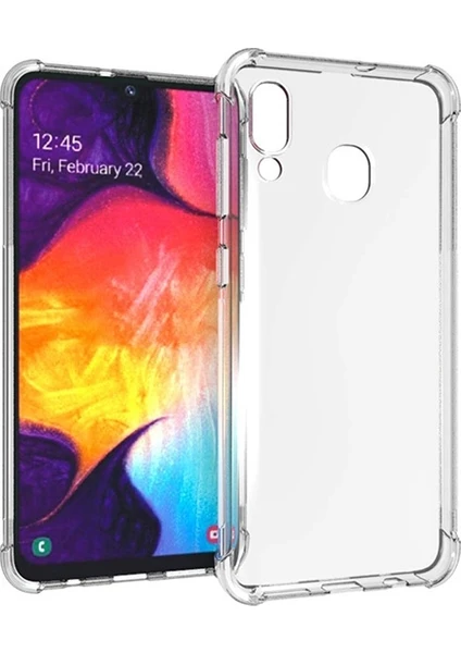 Samsung Galaxy A40 Anti-Drop Darbe Emici Silikon Kılıf AL-30766