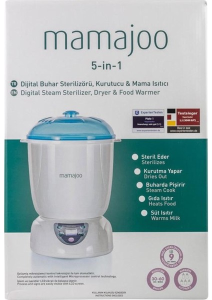 5 İşlevli Kurutmalı Dijital Buhar Sterilizörü & Mama Isıtıcısı indirimleri