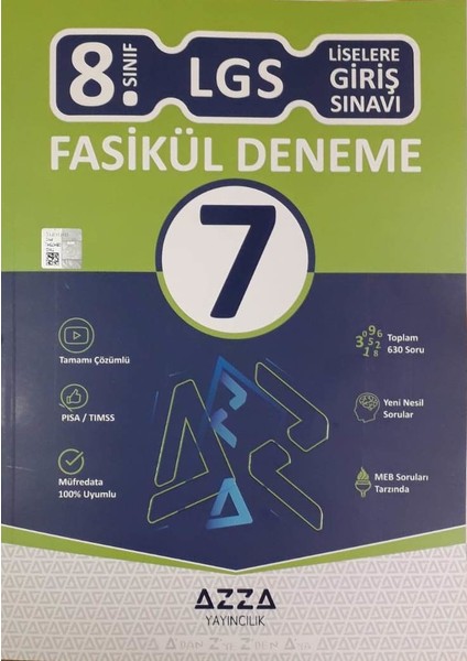 8. Sınıf LGS 7 Fasikül Deneme Tamamı Çözümlü