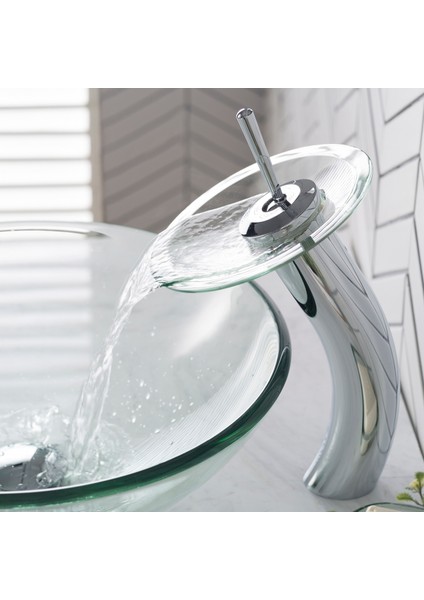 Camlı Şelale Çanak Lavabo Bataryası