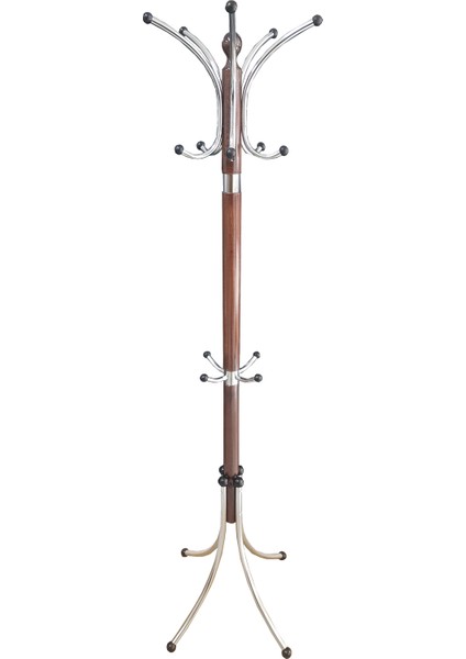 Portmanto Ayaklı Askılık - Yonca Model - Venge