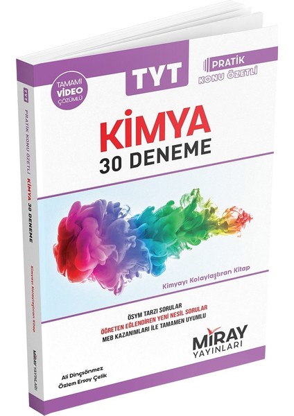 Miray Yayınları TYT Pratik Konu Özetli 30 Kimya Denemesi