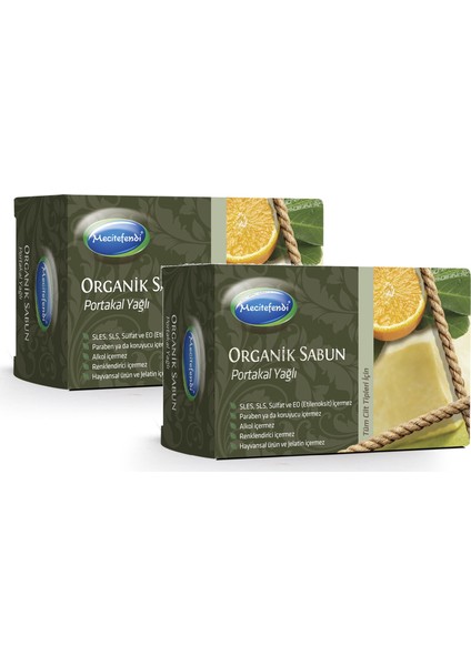 Organik Portakal Yağlı Sabun 125 gr x 2 Adet