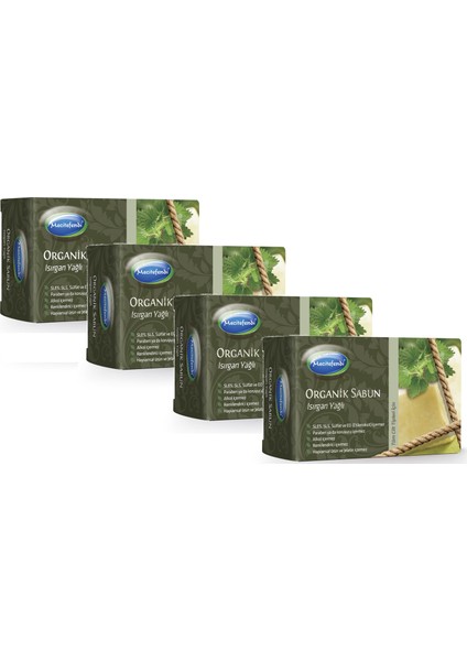 Organik Isırgan Yağlı Sabun 125 gr x 4 Adet