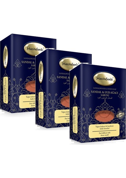 Sandal Ud Ağacı Sabunu 150 gr x 3 Adet